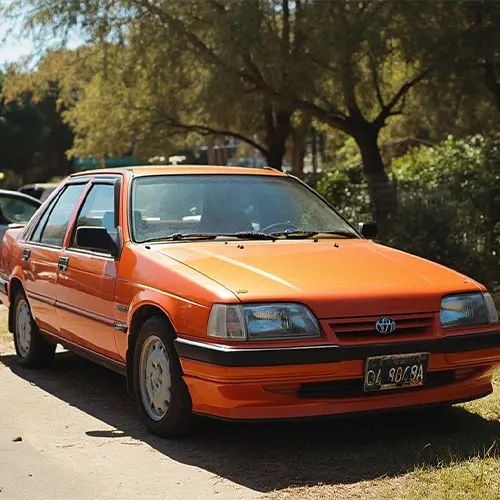Foto de automóvil antes